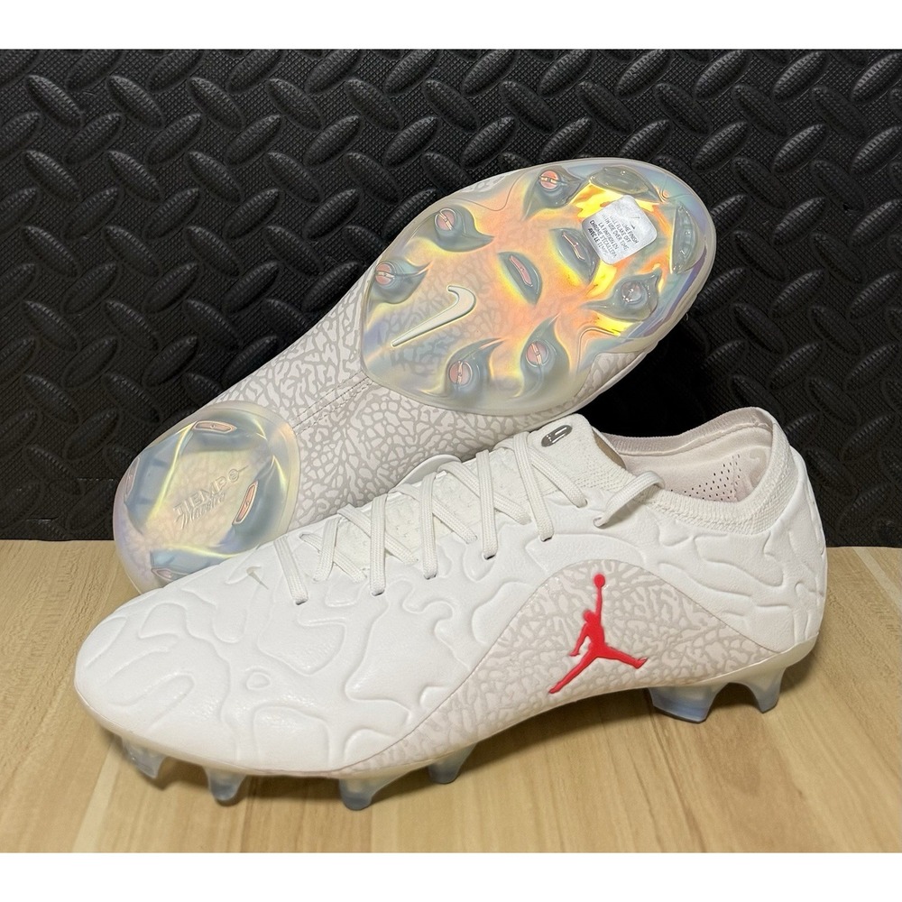 Air Jordan Tiempo Maestro Elite FG Sail Infrared 23 Soccer IF4126-100 Mens Sz 8